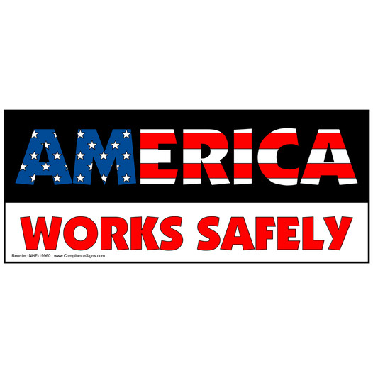 America Works Safely Banner NHE-19960