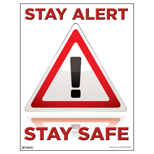 Stay Alert Stay Safe Poster CS247991