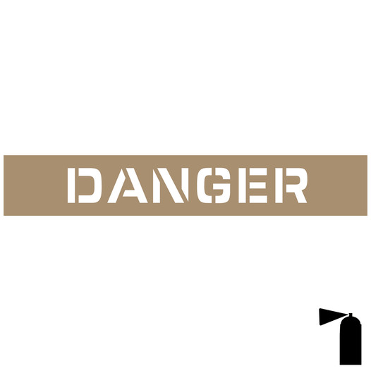 Danger Stencil NHE-17895 Industrial Notices