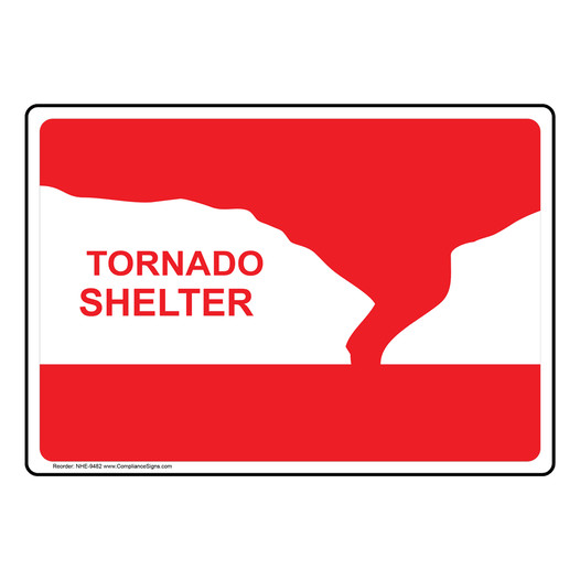 Emergency Response Severe Weather Shelter Sign - Tornado Shelter
