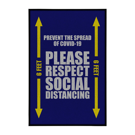 Prevent The Spread Of Covid-19 Nylon Floor Mat in 4 Colors CS411103