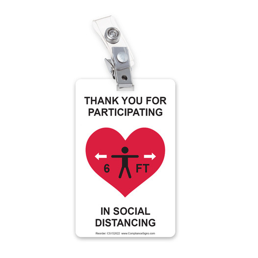 Thank You For Participating Promotional Badge CS152822