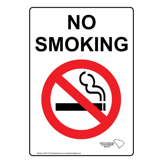 South Carolina No Smoking Sign NHE-7133-SouthCarolina