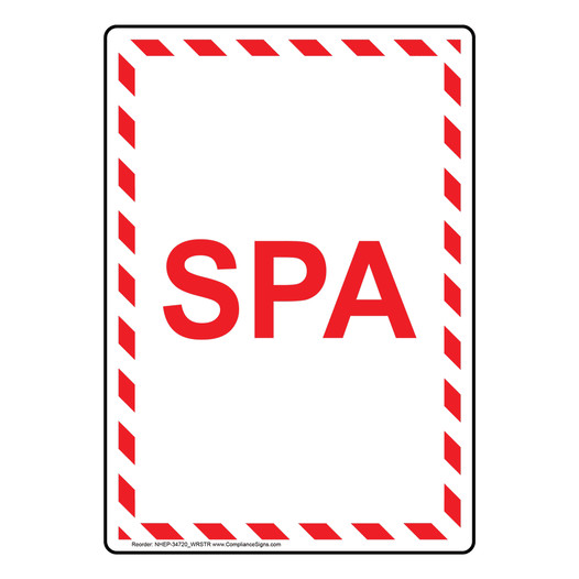 Portrait Spa Sign NHEP-34720_WRSTR