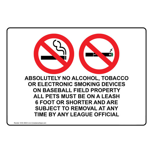 Absolutely No Alcohol, Tobacco Or Sign With Symbol NHE-39033