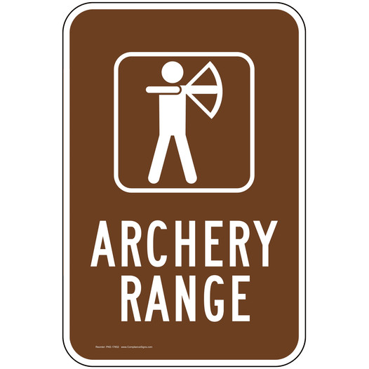 Archery Range Sign for Recreation PKE-17652