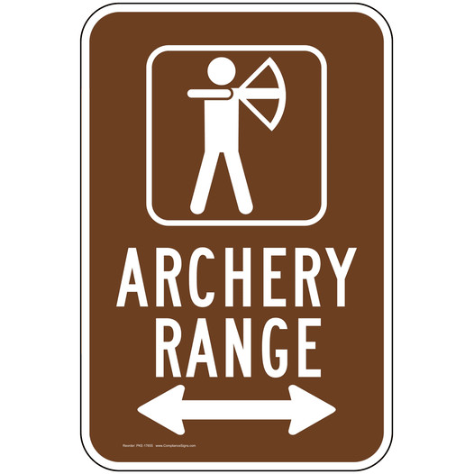 Archery Range Left Right Arrow Sign PKE-17655