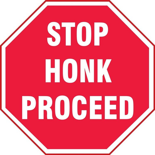 STOP HONK PROCEED Lens for 40 W Projector