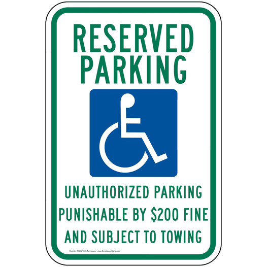 No Unauthorized Parking Sign