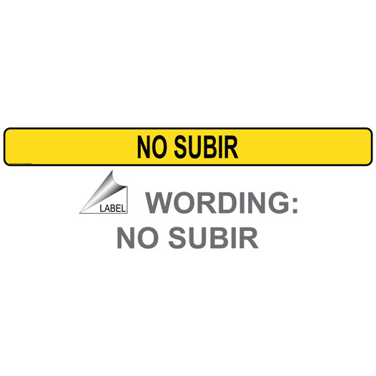 No Climbing Spanish Label for Tip Hazard / No Climb NHS-14018