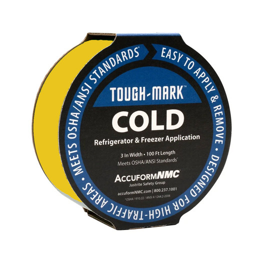 Yellow Tough-Mark Cold Floor Tape - 2 In. x 100 Ft.