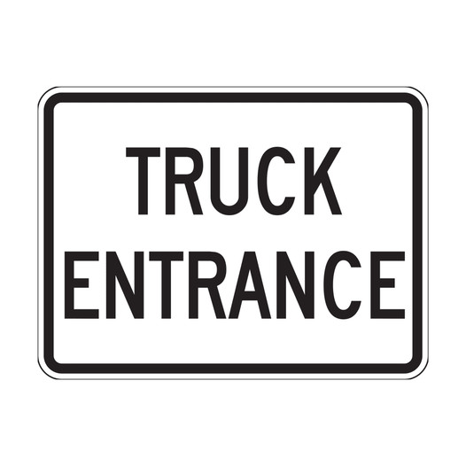 Reflective Truck Entrance Sign CS276239