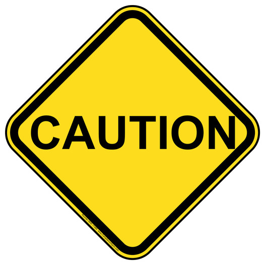 Caution Sign NHE-17488 Recreation