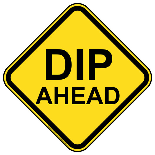 Dip Ahead Sign NHE-17510 Recreation