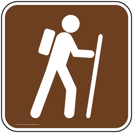 Hiking Symbol Sign for Recreation PKE-17206
