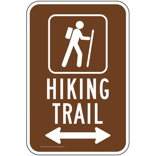 Hiking Trail Left / Right Arrow Sign PKE-17216