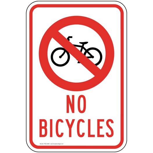 No Bicycles Sign for Recreation PKE-22590
