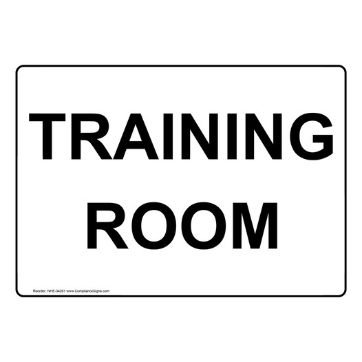Training Room Sign NHE-34281