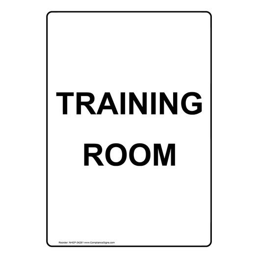 Portrait Training Room Sign NHEP-34281
