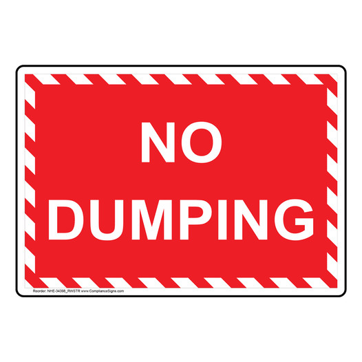 No Dumping Sign NHE-34398_RWSTR