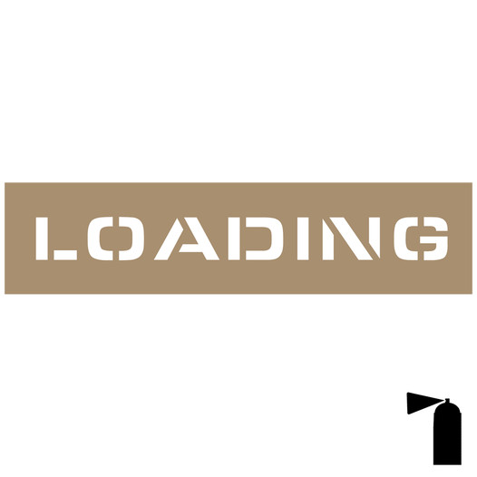 Loading Stencil NHE-19097 Truck Loading / Unloading