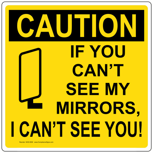 If You Cant See My Mirrors, I Cant See You Sign NHE-9559