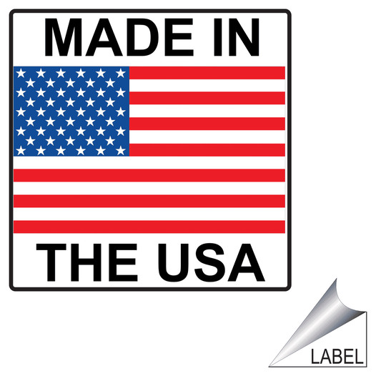 Made In The USA Label for Made in America LABEL_SYM_469