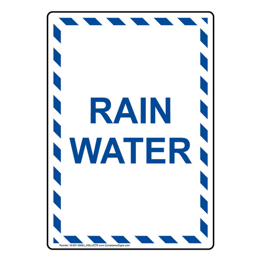 Portrait Rain Water Sign NHEP-36883_WBLUSTR