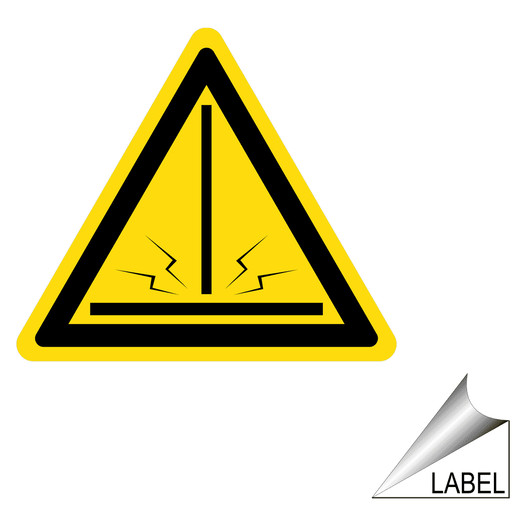 Welding Arc Symbol Label for Welding Safety LABEL_TRIANGLE_37_a