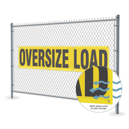 Oversize Load Mesh Truck / Trailer Banner CS890345