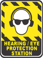 Hearing and Eye Protection Station Sign 40S4066