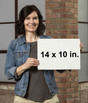 14 x 10 Standard Horizontal Sign Size Reference