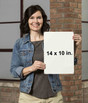 14 x 10 Standard Vertical Sign Size Reference