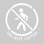 20 inch Do Not Enter Stencil 40SS204