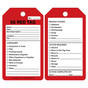 5S Red Tags, 5-Pack Poly Cardstock