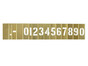 2-1/2" Brass Interlocking Number Stencil 15 Piece Set 10BS15N-2H