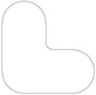 White 7.5-inch Jeka Corner Marker