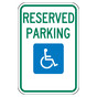 Reflective Accessible Reserved Parking Sign CS176451