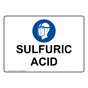 Sulfuric Acid Sign With Symbol NHE-38804