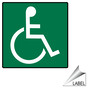 ADA International Symbol Of Accessibility Label LABEL-SYM-73-c