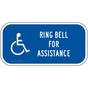 Ring Bell For Assistance Sign for Accessible PKE-18711