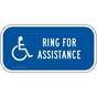 Ring For Assistance Sign for Accessible PKE-18712