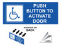 Push Button To Activate Door Label NHE-9409