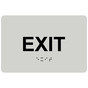 Pearl Gray ADA Braille EXIT Sign RRE-655_Black_on_PearlGray