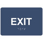 Navy ADA Braille EXIT Sign RRE-655_White_on_Navy
