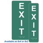 Pine Green ADA Braille Exit Sign with Tactile Text - RSME-19471_White_on_PineGreen