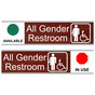 Cinnamon All Gender Restroom (Available/In Use) Sliding Engraved Sign EGRE-25513-SYM-SLIDE_White_on_Cinnamon