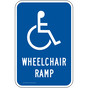 Wheelchair Ramp Sign for Accessible PKE-20870