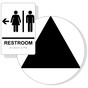 Black on White California Title 24 Unisex Restroom Left Sign Set RRE-14818_DCT_Title24Set_Black_on_White