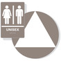 White on Taupe California Title 24 Unisex Restroom Sign Set RRE-14842_DCT_Title24Set_White_on_Taupe